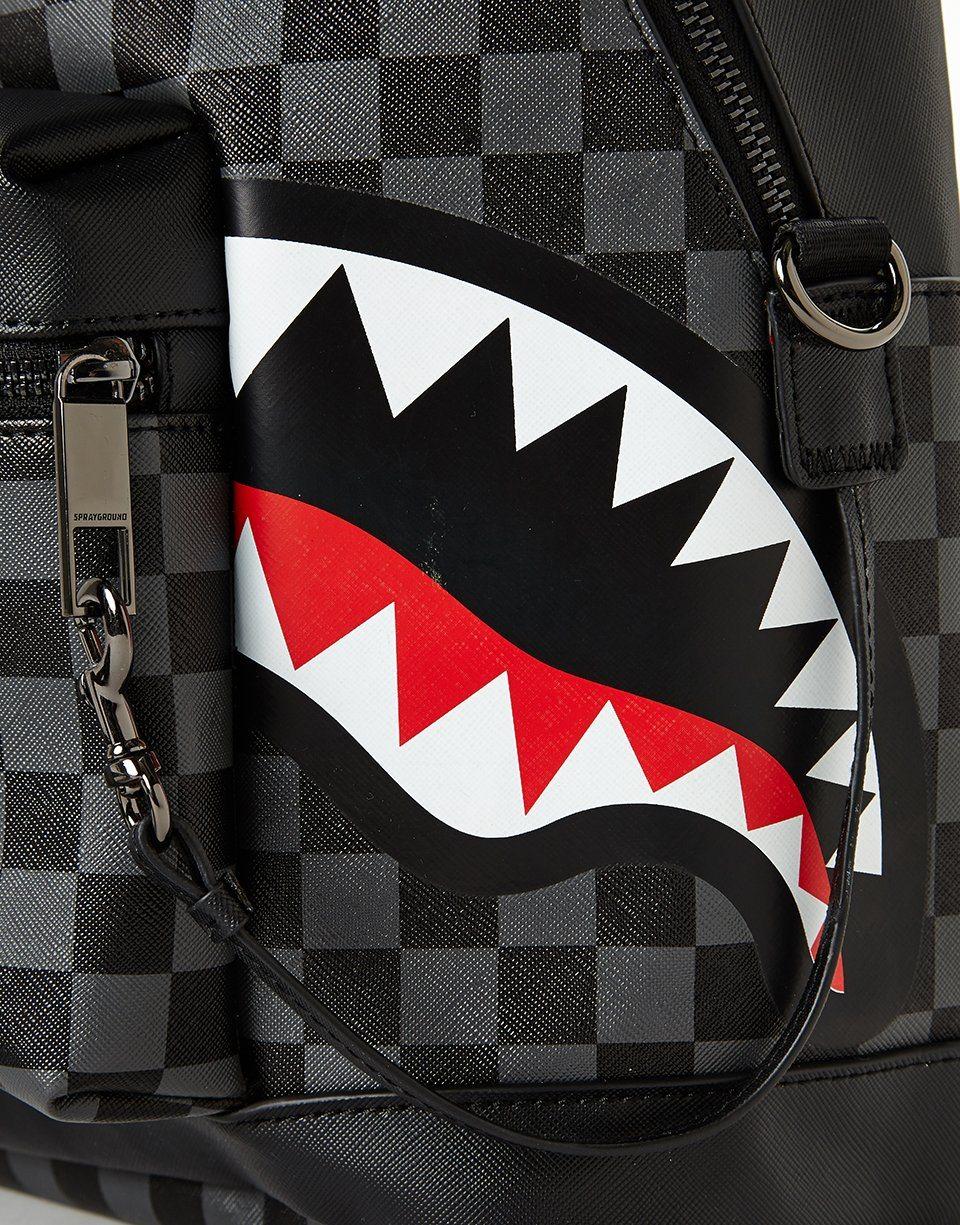 Sprayground SHARKS IN PARIS (BLACK CHECKERED EDITION)