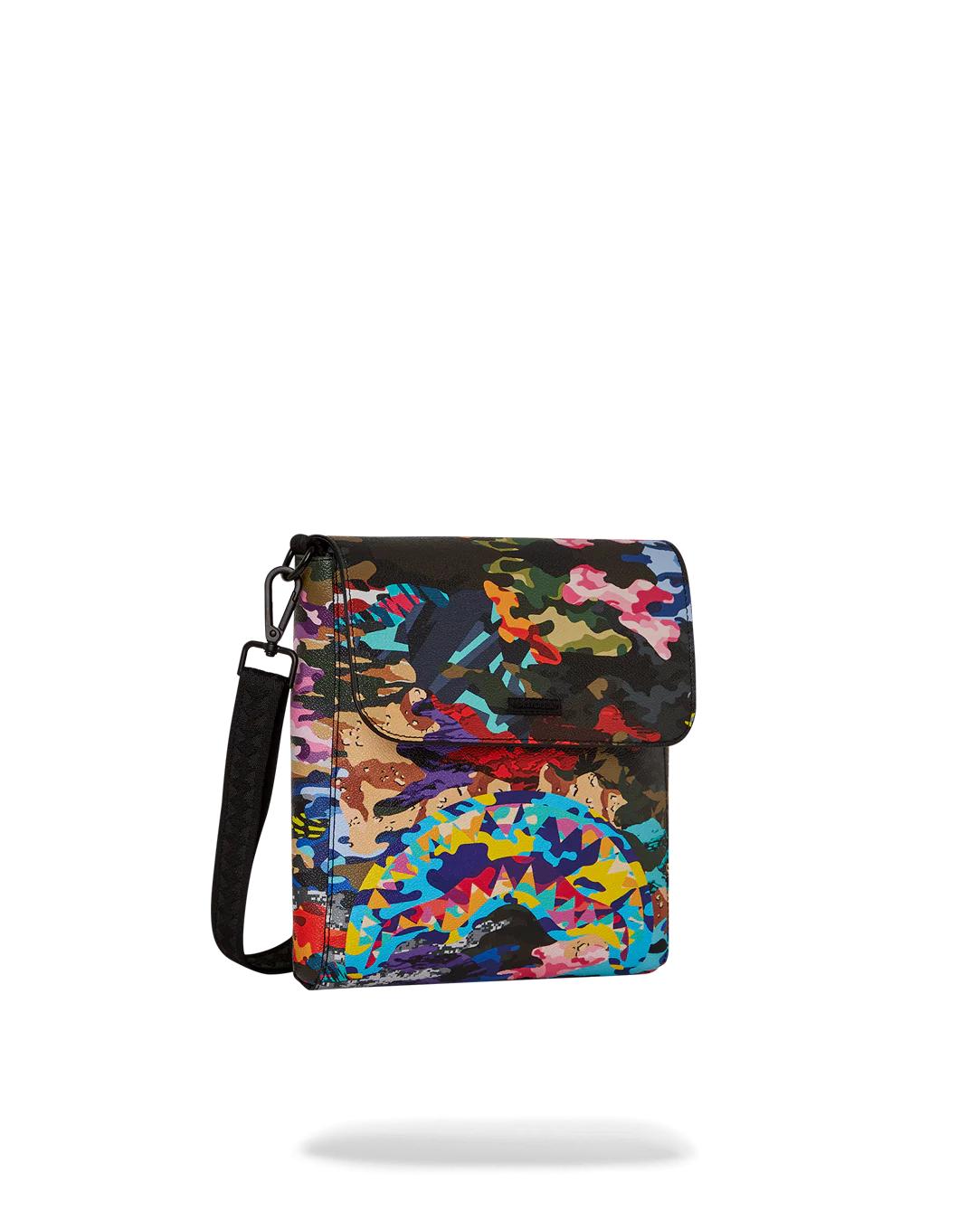 Sprayground SLICED AND DICED CAMO MESSENGER SLING BAG