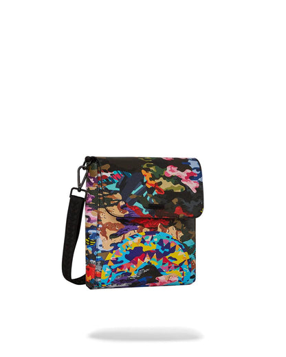 Sprayground SLICED AND DICED CAMO MESSENGER SLING BAG