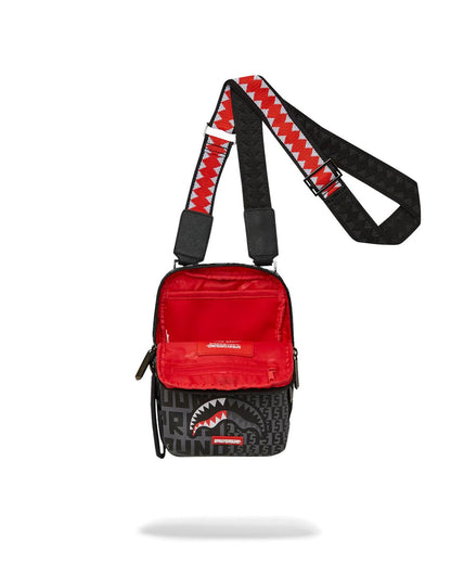 Sprayground SHARKFINITY STEALTH PILOT MESSENGER SLING BAG