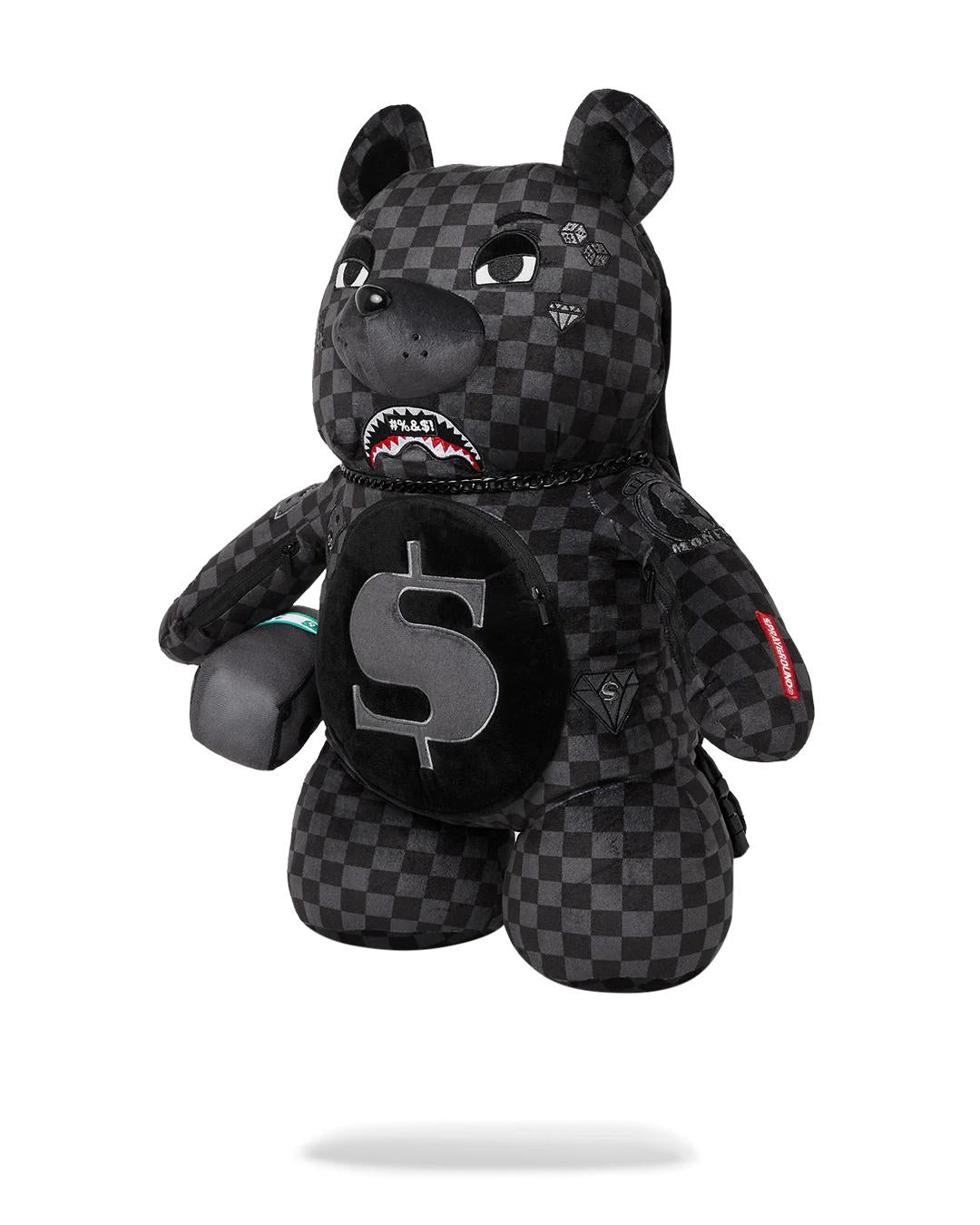 Sprayground WHAT THE BEEP' SHARK MONEYBEAR TEDDYBEAR BACKPACK
