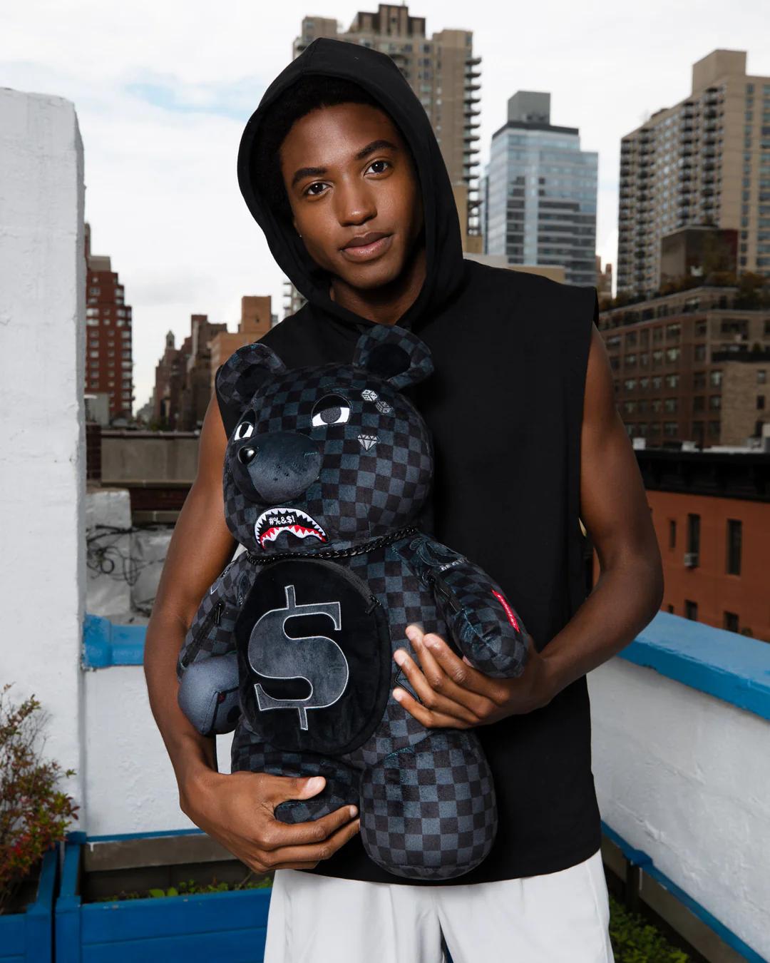 Sprayground WHAT THE BEEP' SHARK MONEYBEAR TEDDYBEAR BACKPACK