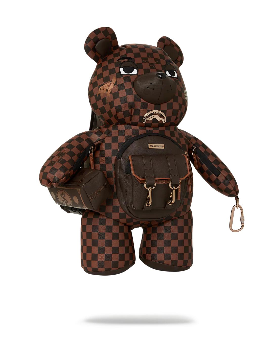 Sprayground CHECKMATE ROYALE MONEYBEAR TEDDYBEAR BACKPACK