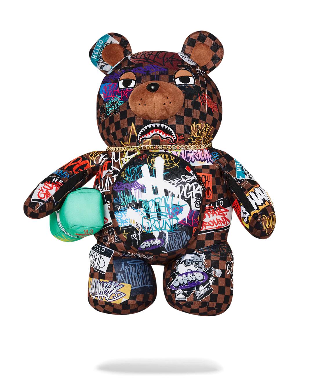 Sprayground SHARKS IN PARIS THE RIZZ MONEYBEAR TEDDYBEAR BACKPACK