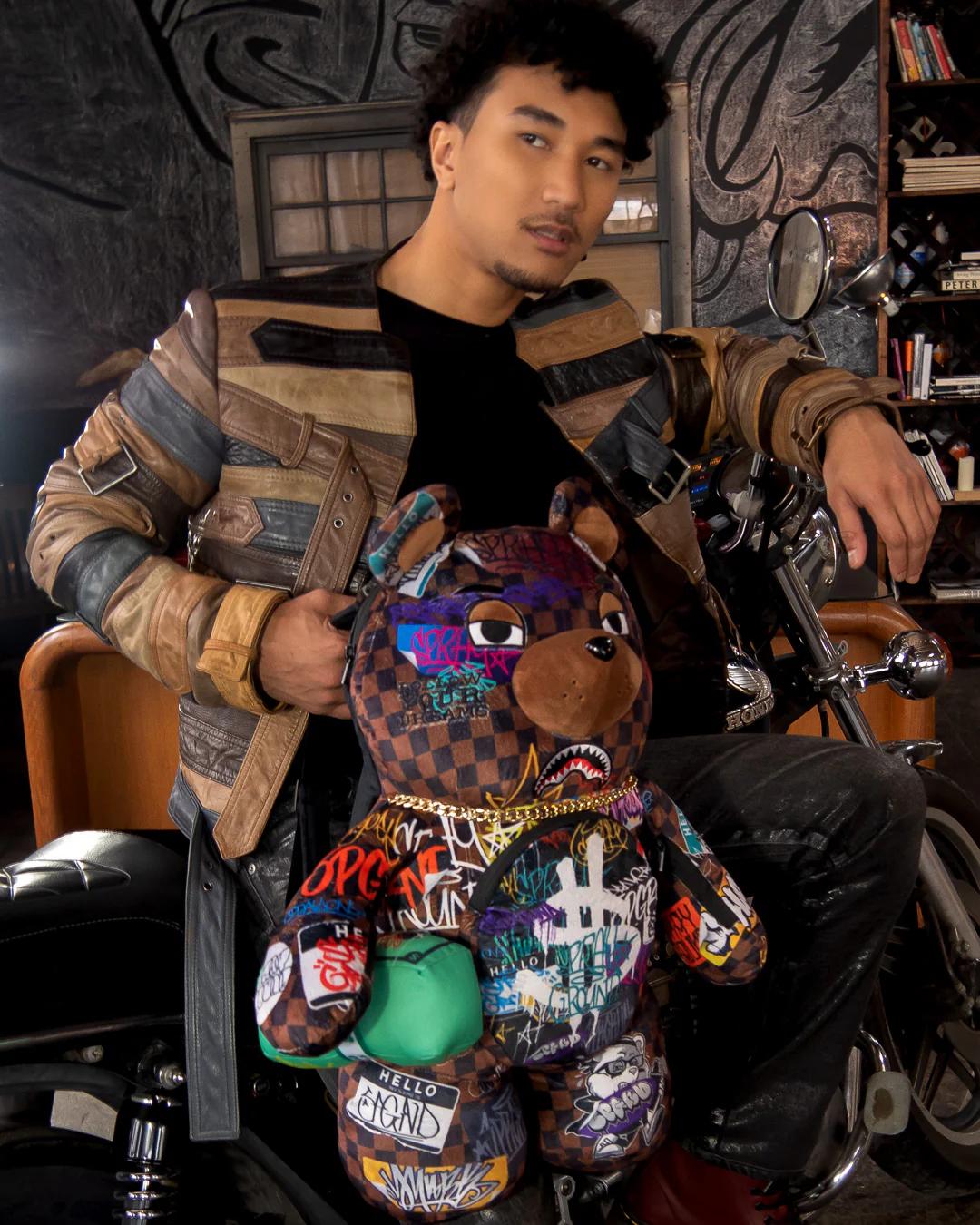 Sprayground SHARKS IN PARIS THE RIZZ MONEYBEAR TEDDYBEAR BACKPACK