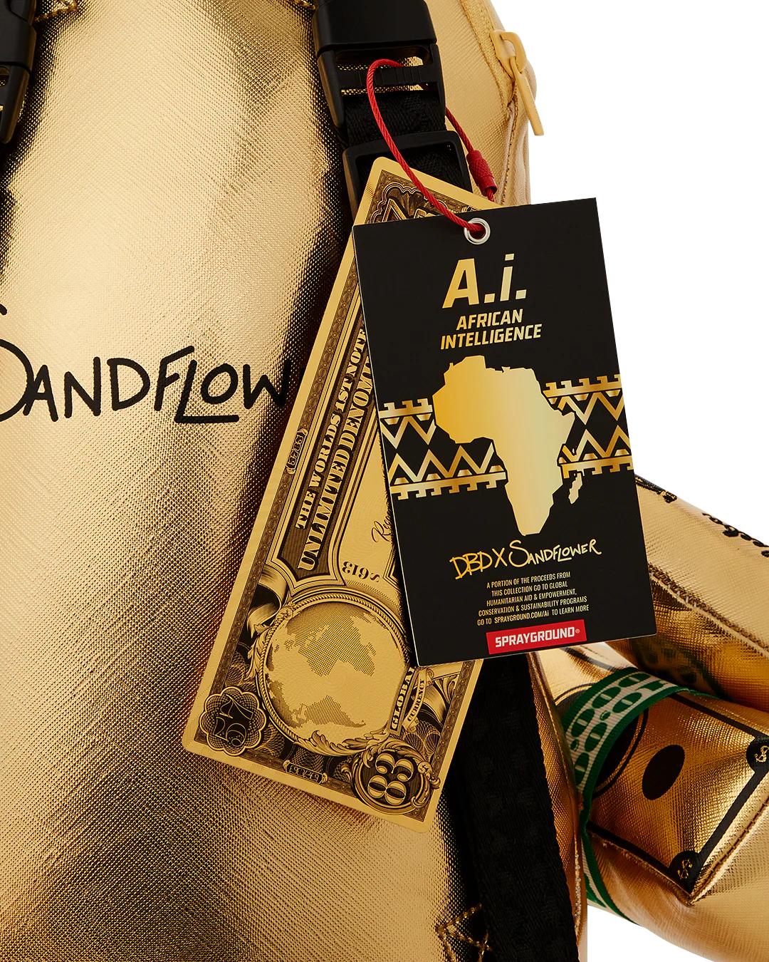 Sprayground A.I.8 AFRICAN INTELLIGENCE PATH TO THE FUTURE II MEDIUM MONEYBEAR TEDD