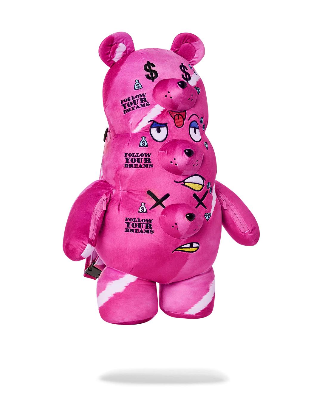 Sprayground THE 3 HEADED BEAR PLUSH TEDDYBEAR BACKPACK