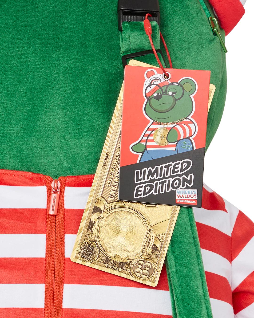 Sprayground WHERES WALDO MONEYBEAR TEDDYBEAR BACKPACK