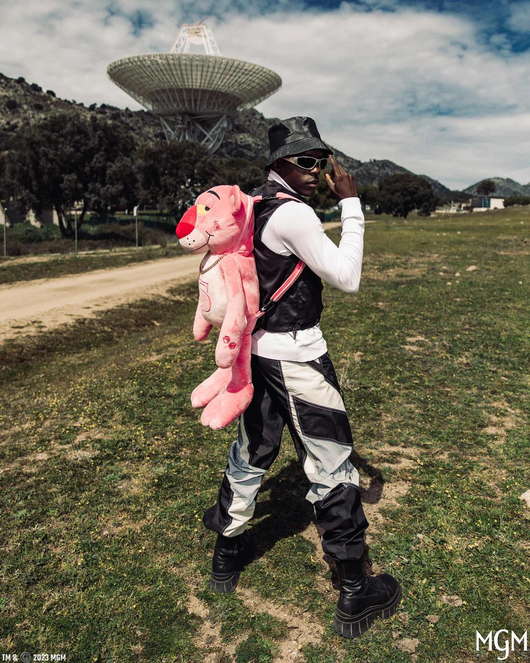 Sprayground PINK PANTHER UP TO NO GOOD TEDDY BEAR BACKPACK