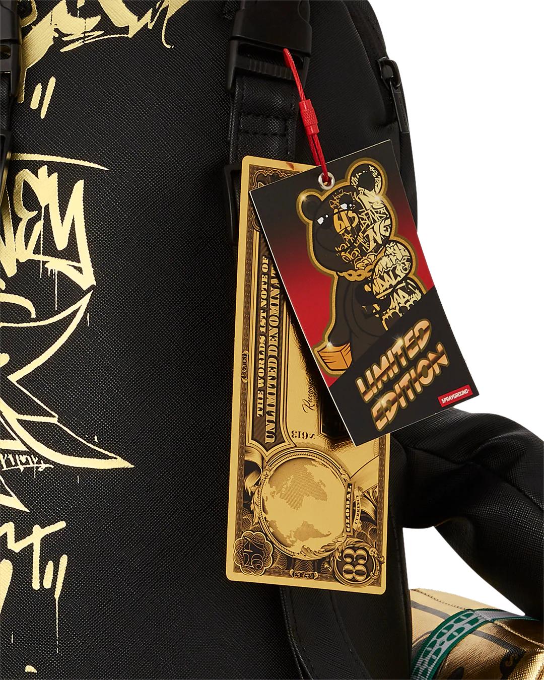 Sprayground HALF GRAFF GLIDE MONEYBEAR TEDDYBEAR BACKPACK