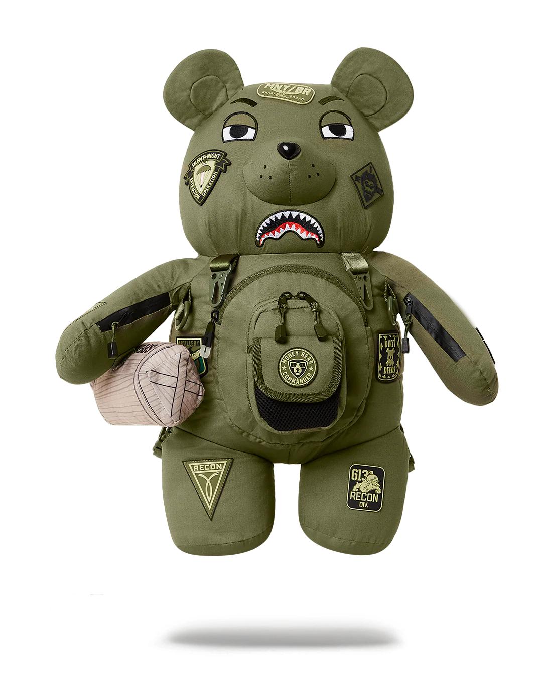 Sprayground SPECIAL OPS FULL THROTTLE MONEYBEAR TEDDYBEAR BACKPACK
