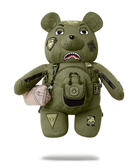 Sprayground SPECIAL OPS FULL THROTTLE MONEYBEAR TEDDYBEAR BACKPACK
