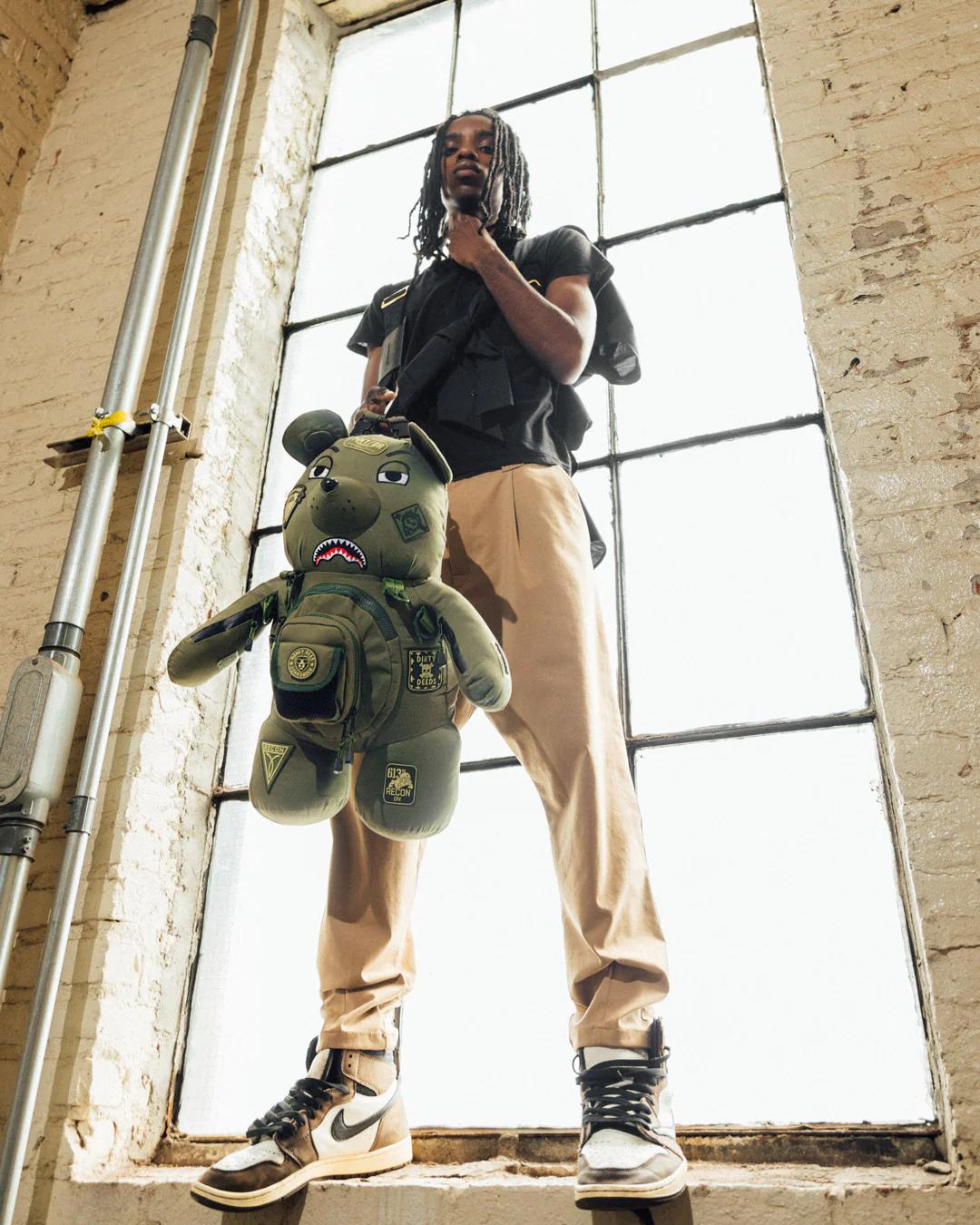 Sprayground SPECIAL OPS FULL THROTTLE MONEYBEAR TEDDYBEAR BACKPACK