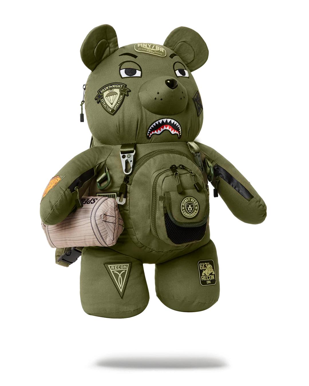 Sprayground SPECIAL OPS FULL THROTTLE MONEYBEAR TEDDYBEAR BACKPACK