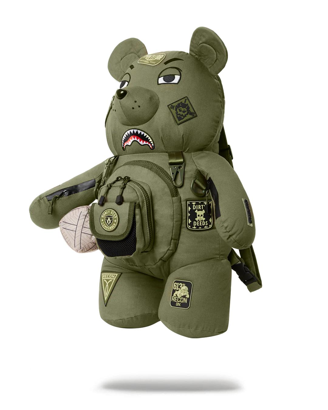 Sprayground SPECIAL OPS FULL THROTTLE MONEYBEAR TEDDYBEAR BACKPACK