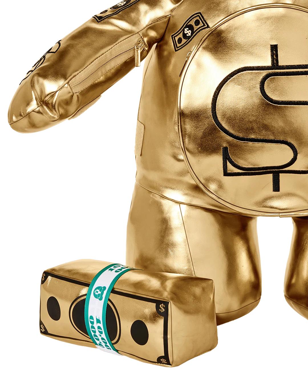Sprayground GOLD RUSH MONEYBEAR TEDDYBEAR BACKPACK
