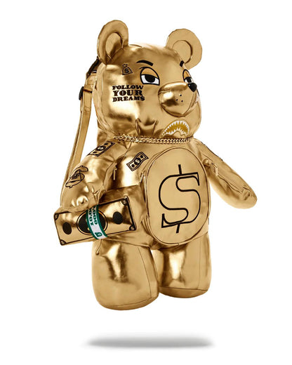 Sprayground GOLD RUSH MONEYBEAR TEDDYBEAR BACKPACK