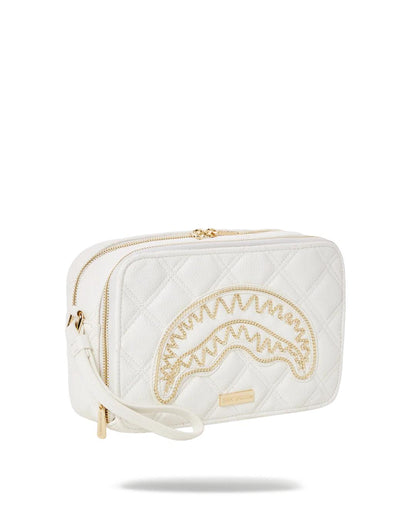 Sprayground RIVIERA LE BLANC GOLD CHAIN SHARK TOILETRY BAG
