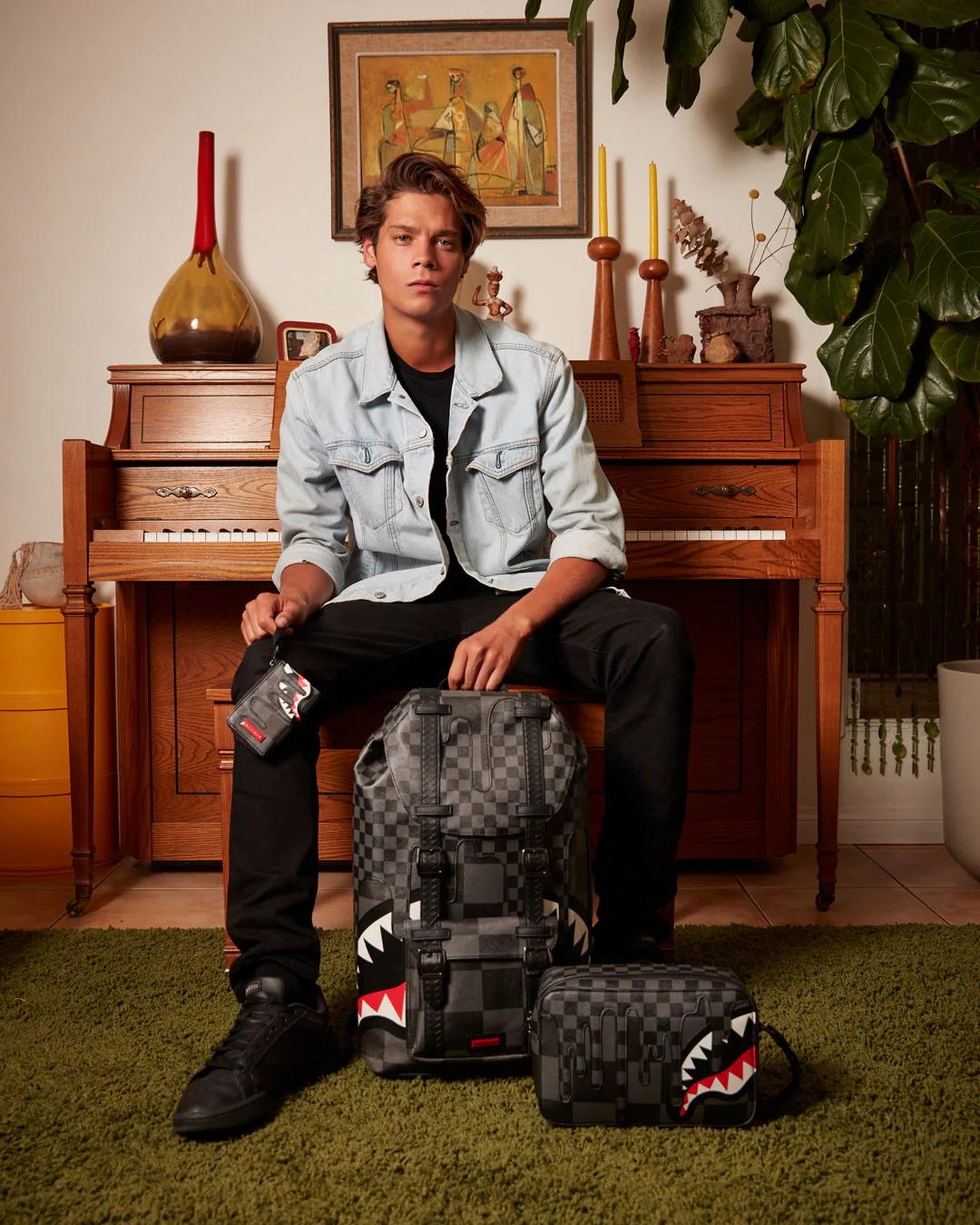 Sprayground XTC GREY SHARKS IN PARIS TOILETRY BAG