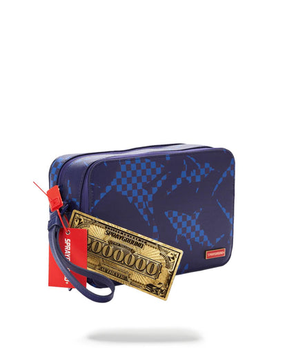 Sprayground SHARK CHECK (BLUE) TOILETRY