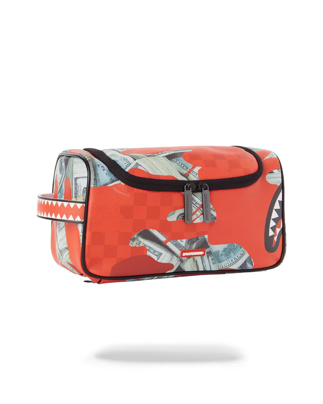 Sprayground MONEY CAMO (RED) TOILETRY BAG