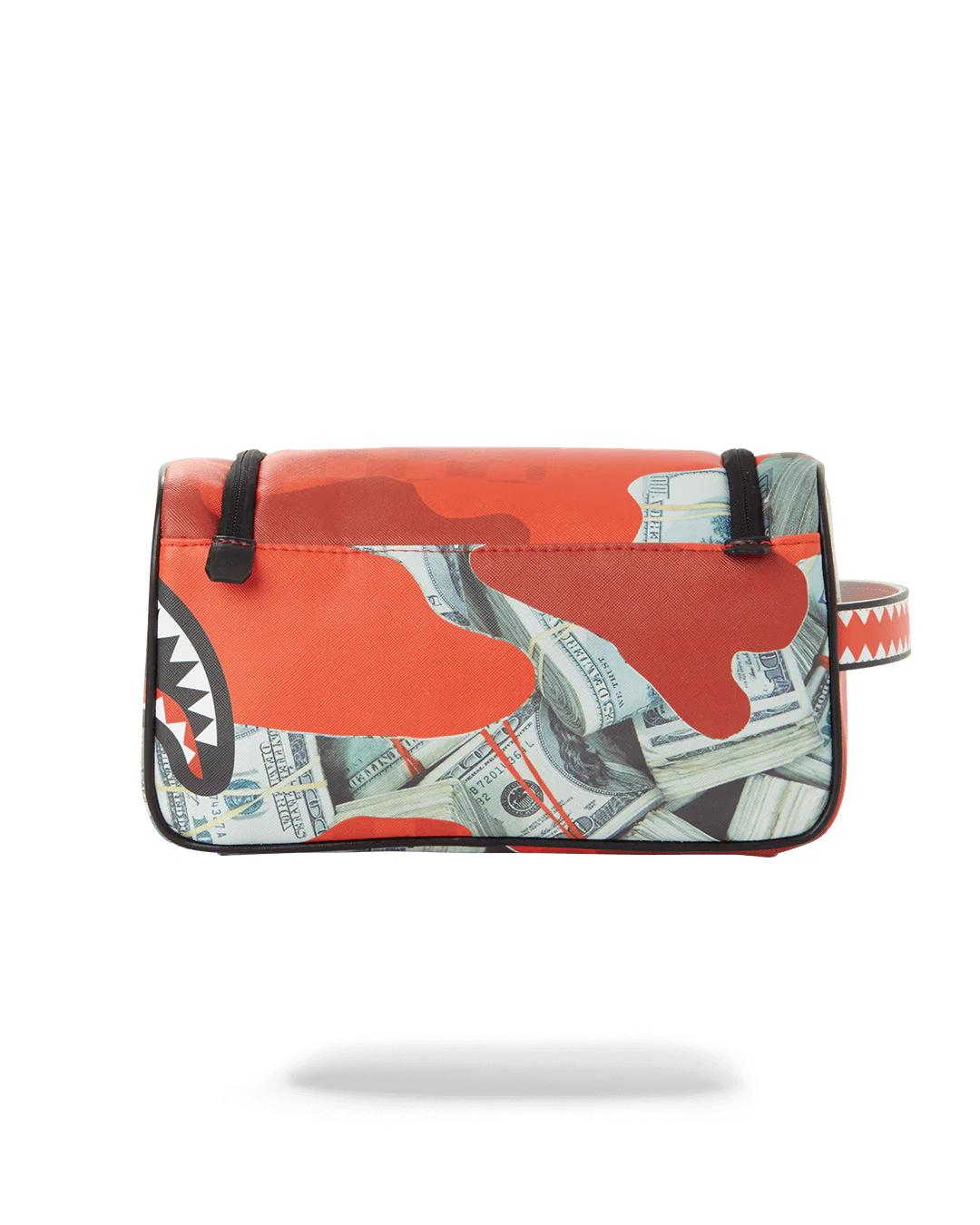 Sprayground MONEY CAMO (RED) TOILETRY BAG
