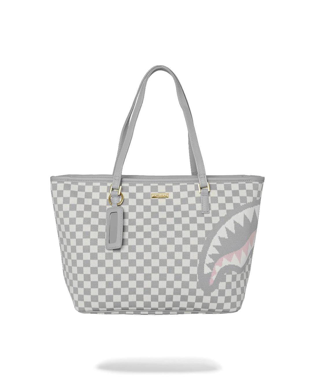 Sprayground KNIT SHARKS IN PARIS IN CREAM TOTE