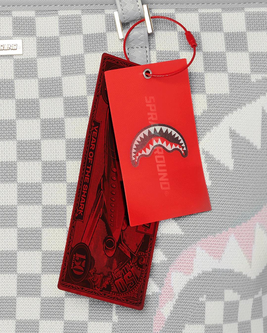 Sprayground KNIT SHARKS IN PARIS IN CREAM TOTE