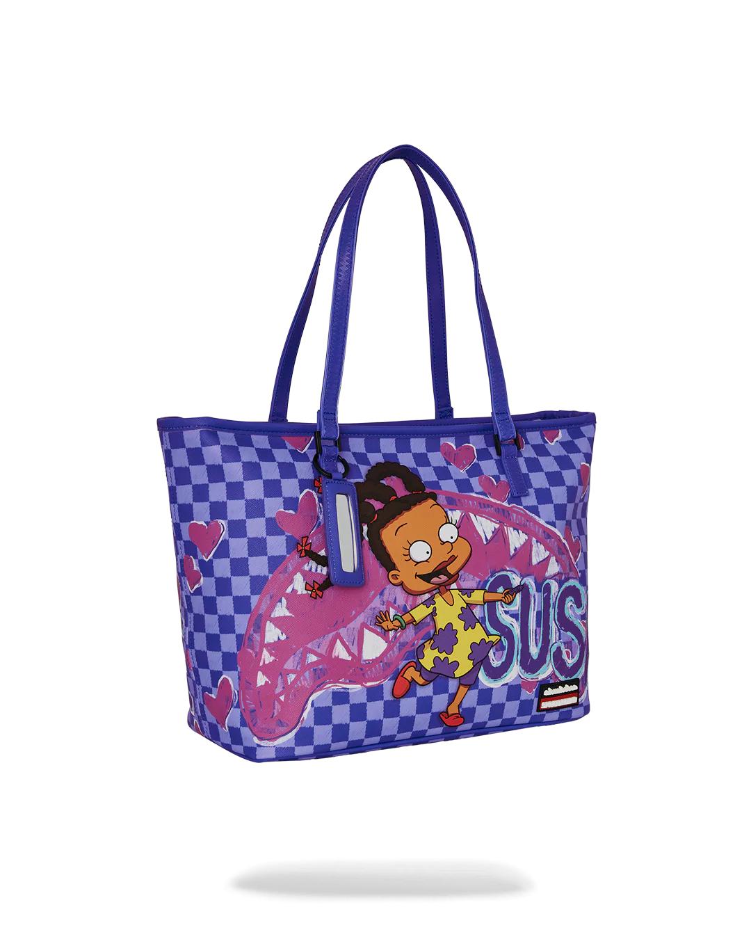 Sprayground RUGRATS SUSIE CRAYON SHARK MESSENGER TOTE