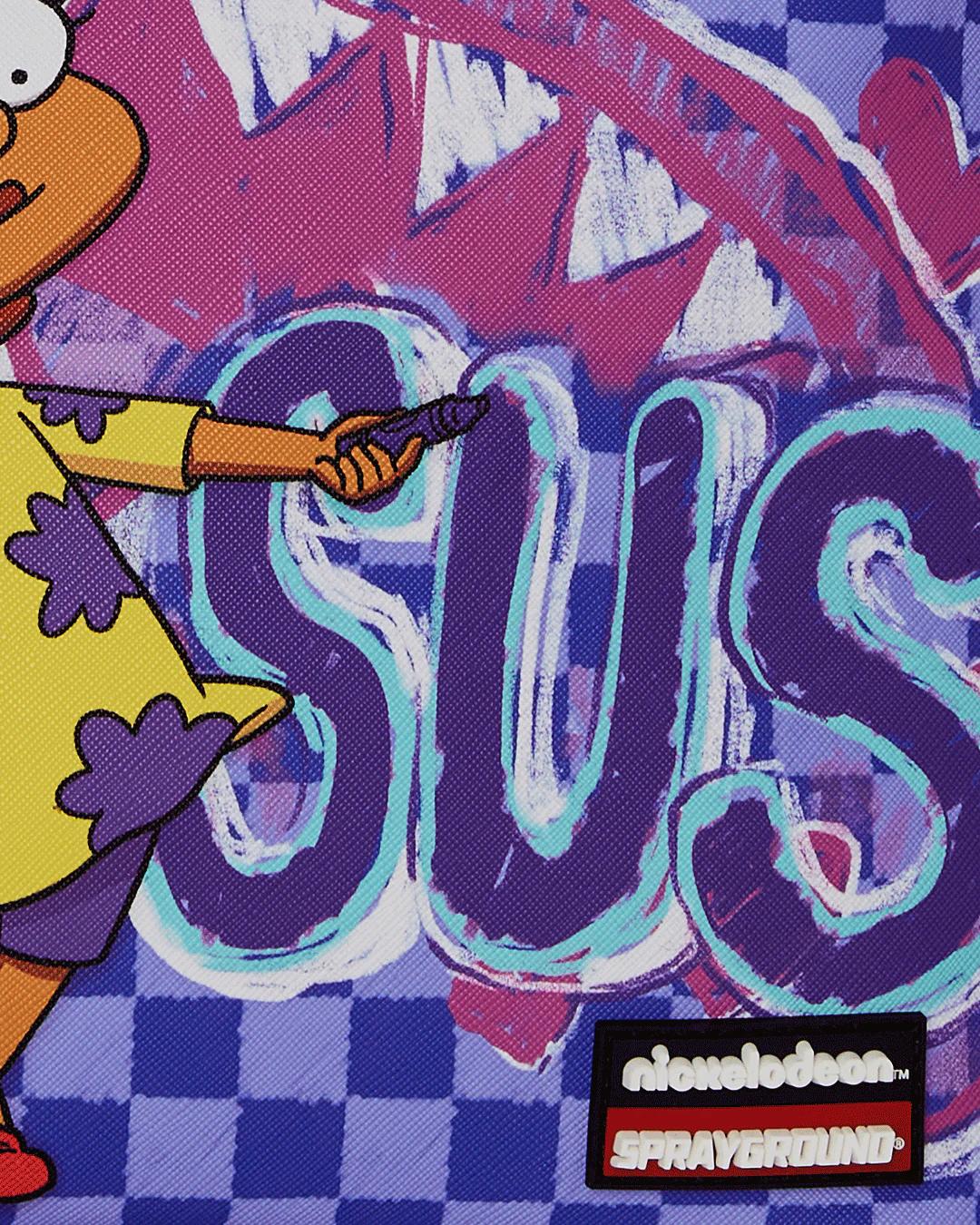 Sprayground RUGRATS SUSIE CRAYON SHARK MESSENGER TOTE