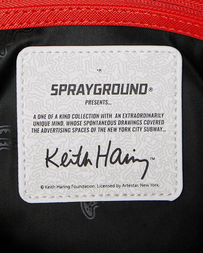 Sprayground KEITH HARING THE BIG BLUE PURSE ART TOTE