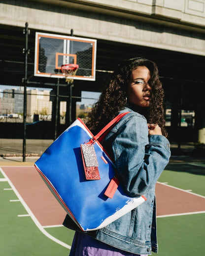 Sprayground KEITH HARING THE BIG BLUE PURSE ART TOTE