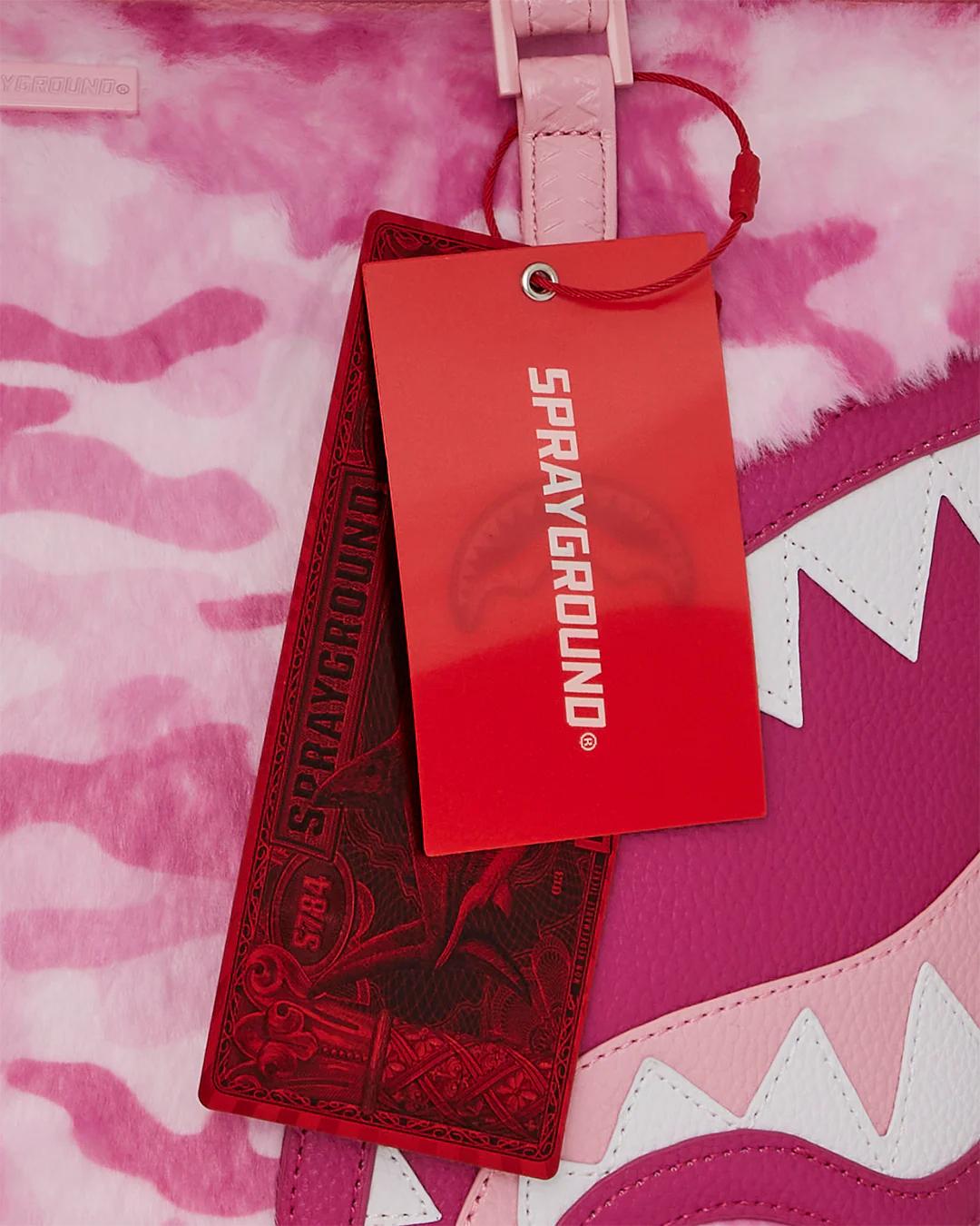 Sprayground FURRROCIOUS IN PINK TOTE