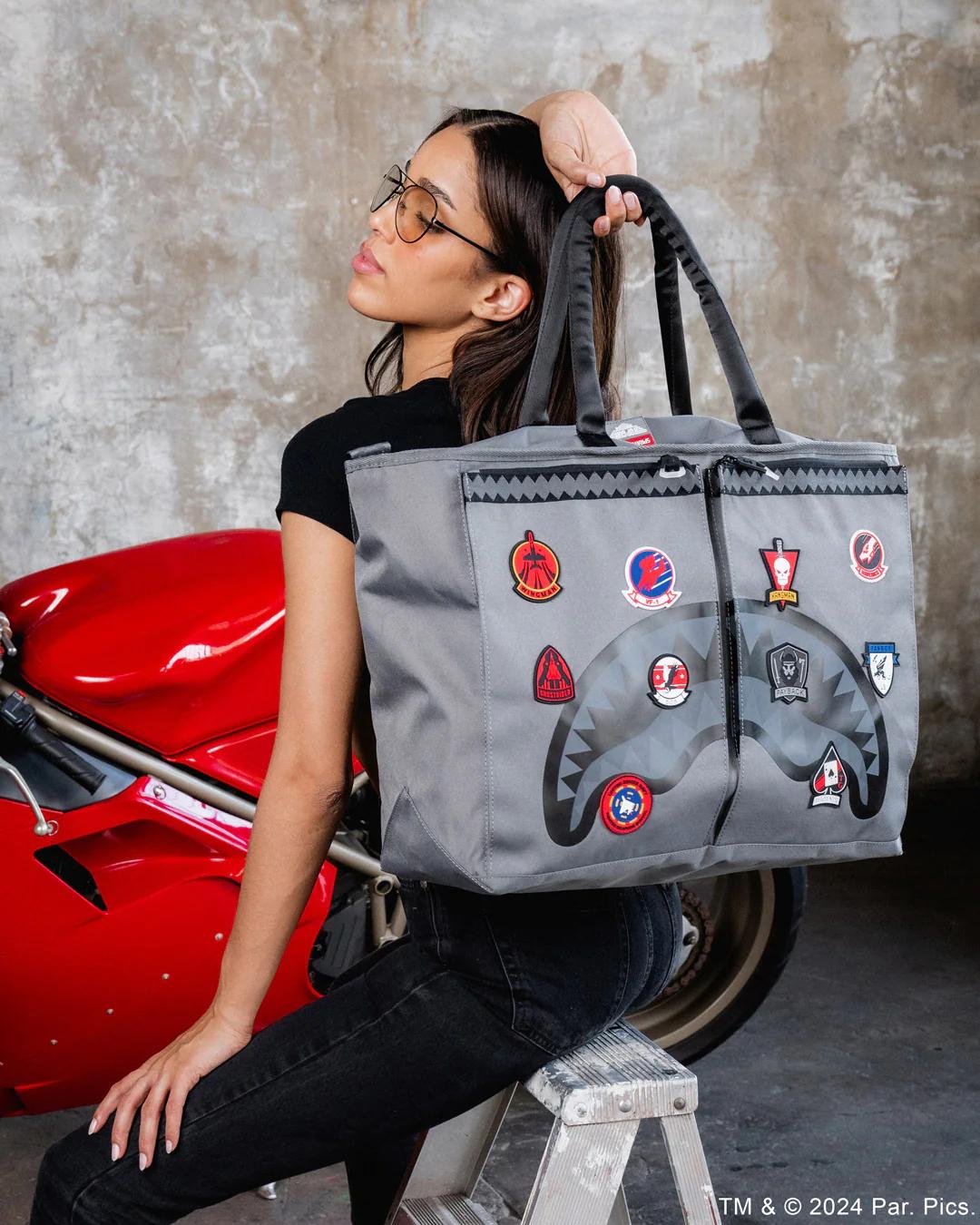 Sprayground TOP GUN FLIGHT CREW OFFICIAL COLLAB PILOT TOTE