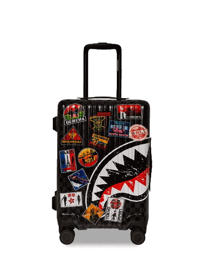 Sprayground GLOBAL MOGUL UNLIMITED MILES SHARKNAUTICS HARDSHELL CARRY-ON LUGGAGE