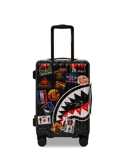 Sprayground GLOBAL MOGUL UNLIMITED MILES SHARKNAUTICS HARDSHELL CARRY-ON LUGGAGE