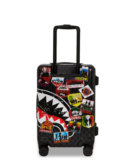 Sprayground GLOBAL MOGUL UNLIMITED MILES SHARKNAUTICS HARDSHELL CARRY-ON LUGGAGE