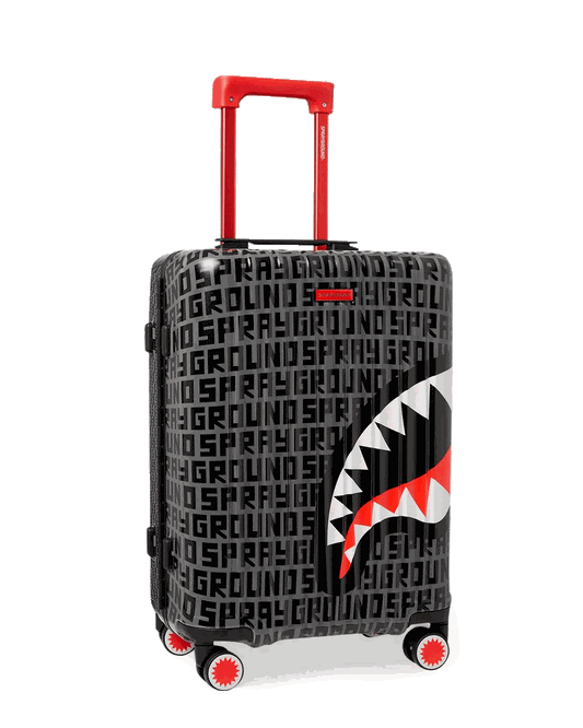 Sprayground SHARKFINITY STEALTH PILOT SHARKNAUTICS HARDSHELL CARRY-ON LUGGAGE