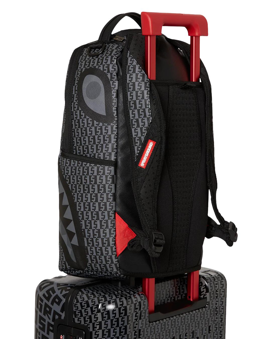 Sprayground SHARKFINITY STEALTH PILOT SHARKNAUTICS HARDSHELL CARRY-ON LUGGAGE