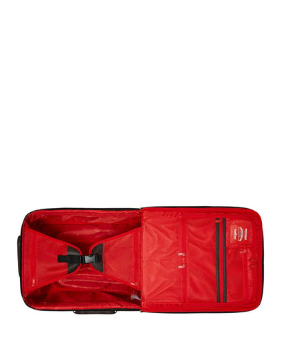 Sprayground EXTERIOR GOLD ZIP POCKET SHARKS IN PARIS JETSETTER CARRY-ON LUGGAGE