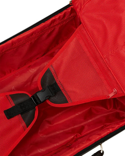 Sprayground EXTERIOR GOLD ZIP POCKET SHARKS IN PARIS JETSETTER CARRY-ON LUGGAGE