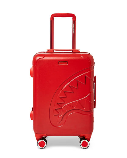 Sprayground MOLDED SHARKITECTURE RED HARDSHELL CARRY-ON LUGGAGE