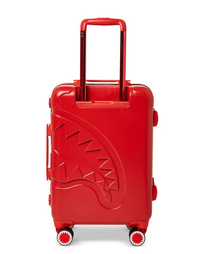 Sprayground MOLDED SHARKITECTURE RED HARDSHELL CARRY-ON LUGGAGE