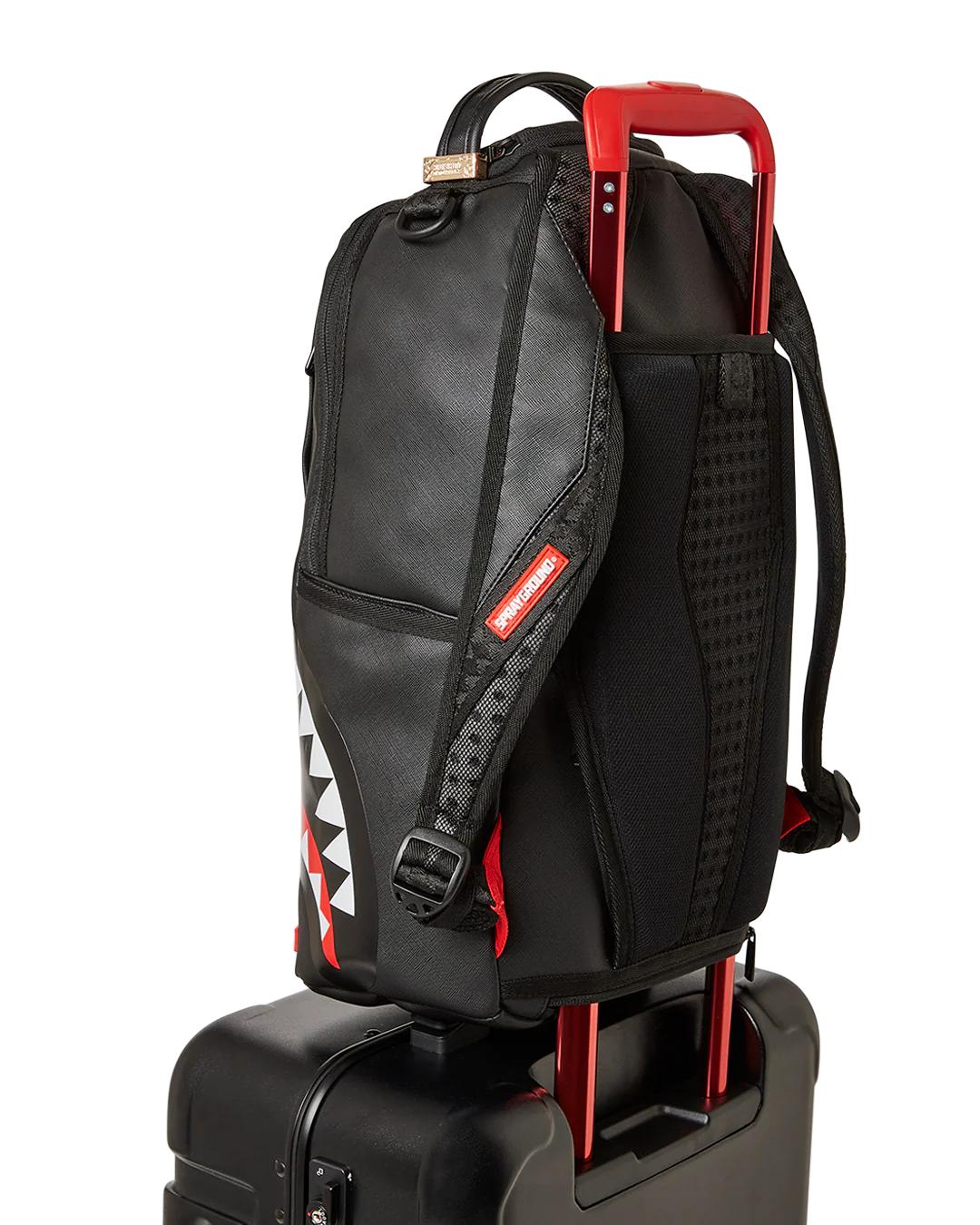 Sprayground MOLDED SHARKITECTURE BLACK HARDSHELL CARRY-ON LUGGAGE