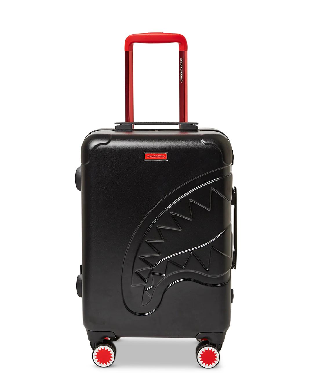 Sprayground MOLDED SHARKITECTURE BLACK HARDSHELL CARRY-ON LUGGAGE