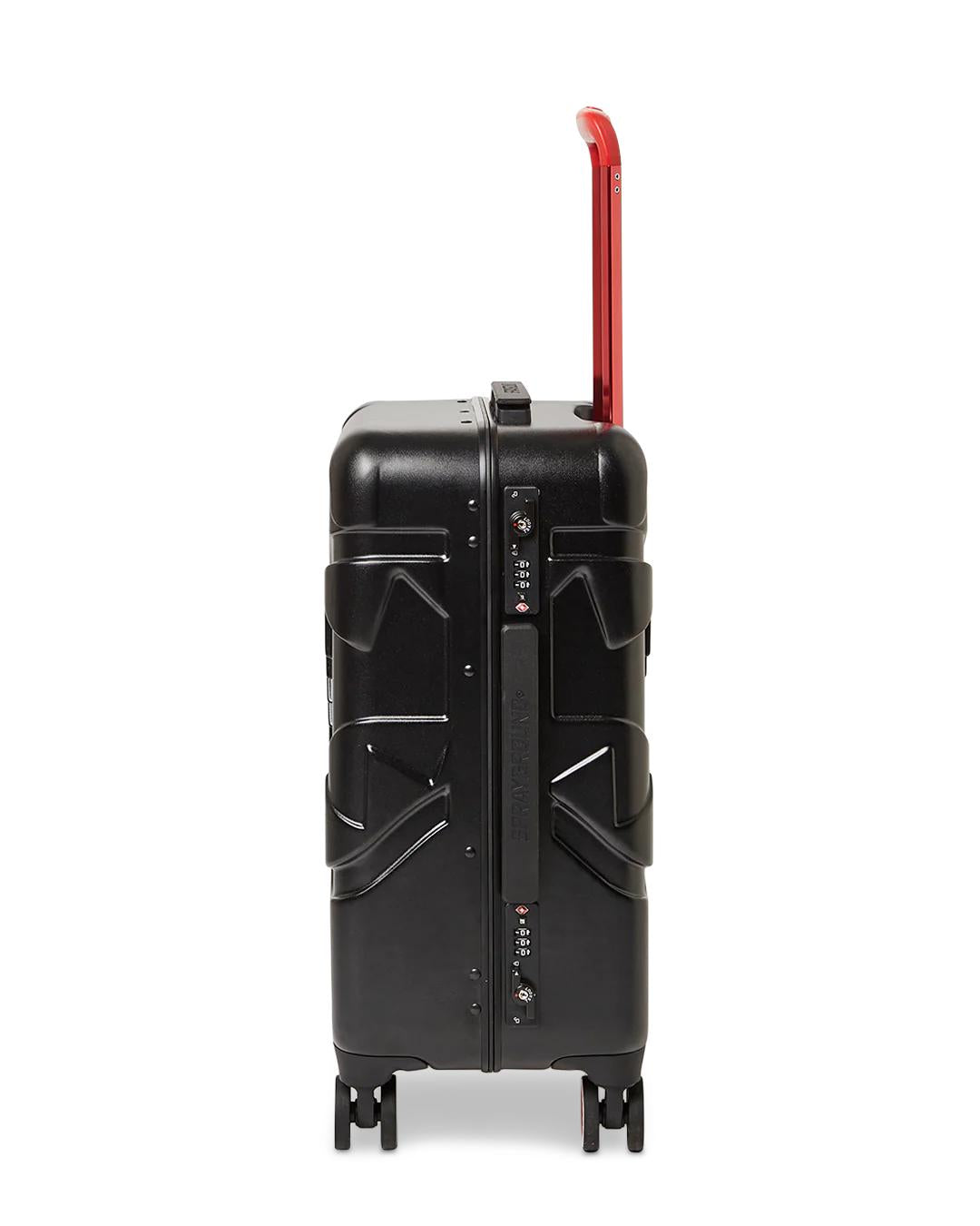Sprayground MOLDED SHARKITECTURE BLACK HARDSHELL CARRY-ON LUGGAGE