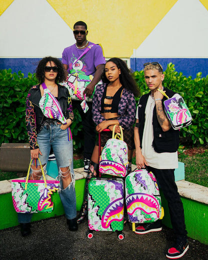 Sprayground DREAMY TECHNICOLOR SHARKNAUTICS HARDSHELL CARRY-ON LUGGAGE