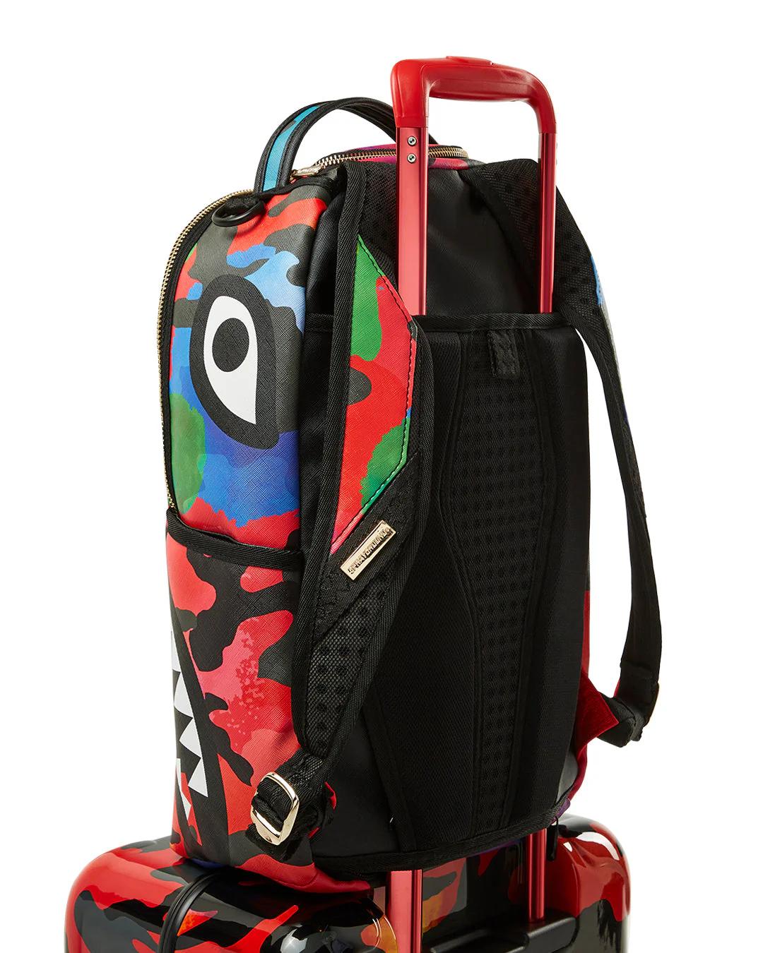 Sprayground CAMOBURST SHARKNAUTICS HARDSHELL CARRY-ON LUGGAGE