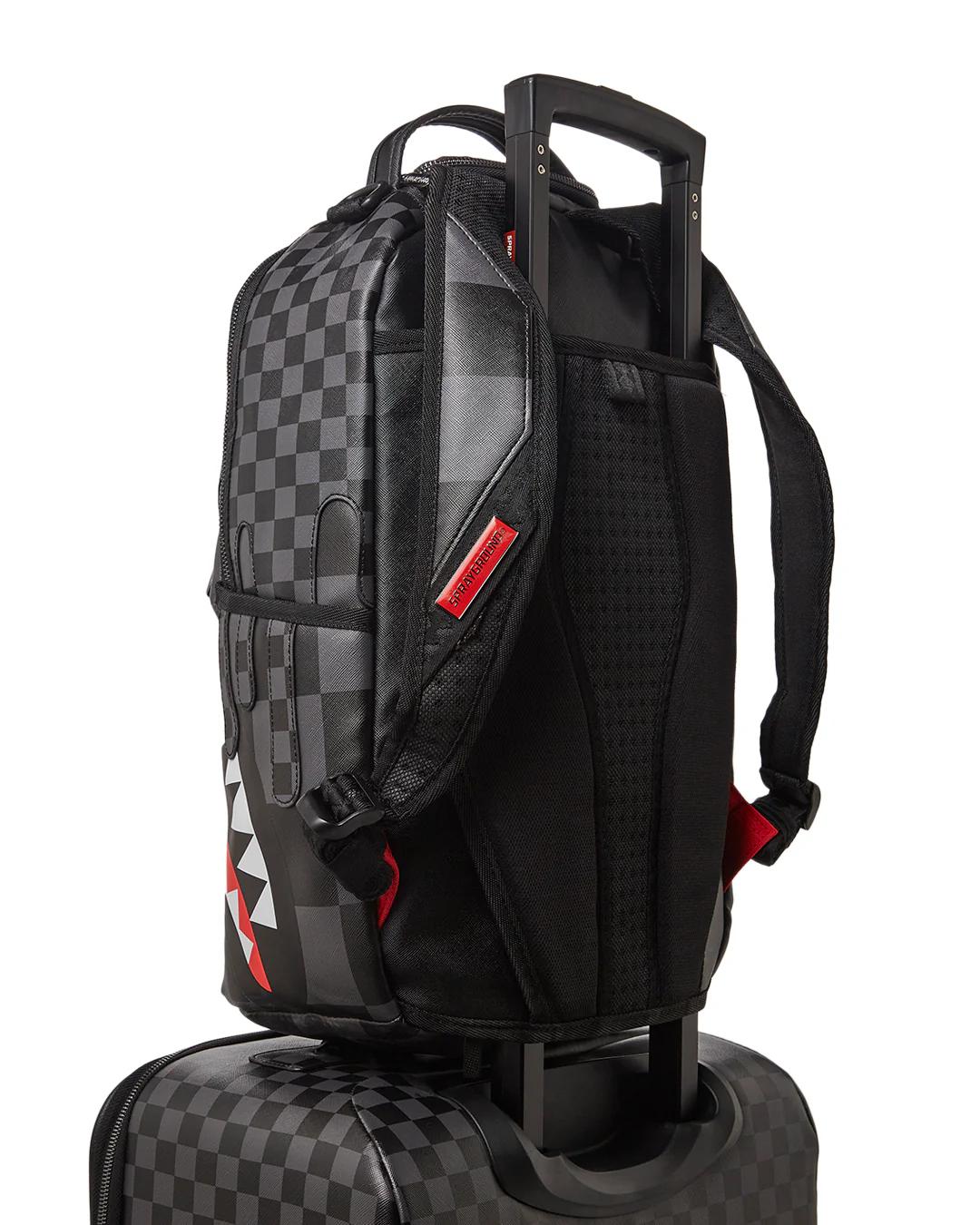 Sprayground XTC GREY SHARKS IN PARIS JETSETTER CARRY-ON LUGGAGE