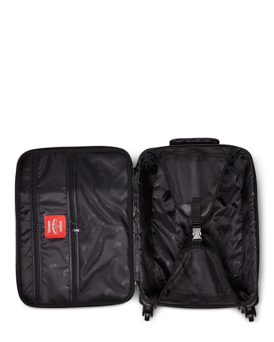 Sprayground XTC GREY SHARKS IN PARIS JETSETTER CARRY-ON LUGGAGE